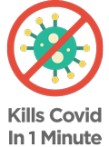 Kills Covid-19 in under one minute