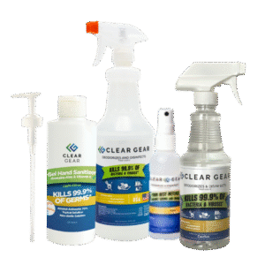 hand sanitizer and disinfectant spray bottal