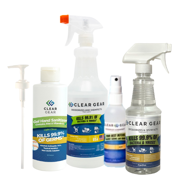 hand sanitizer and disinfectant spray bottal